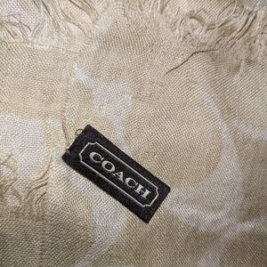 Coach Light Tan Scarf